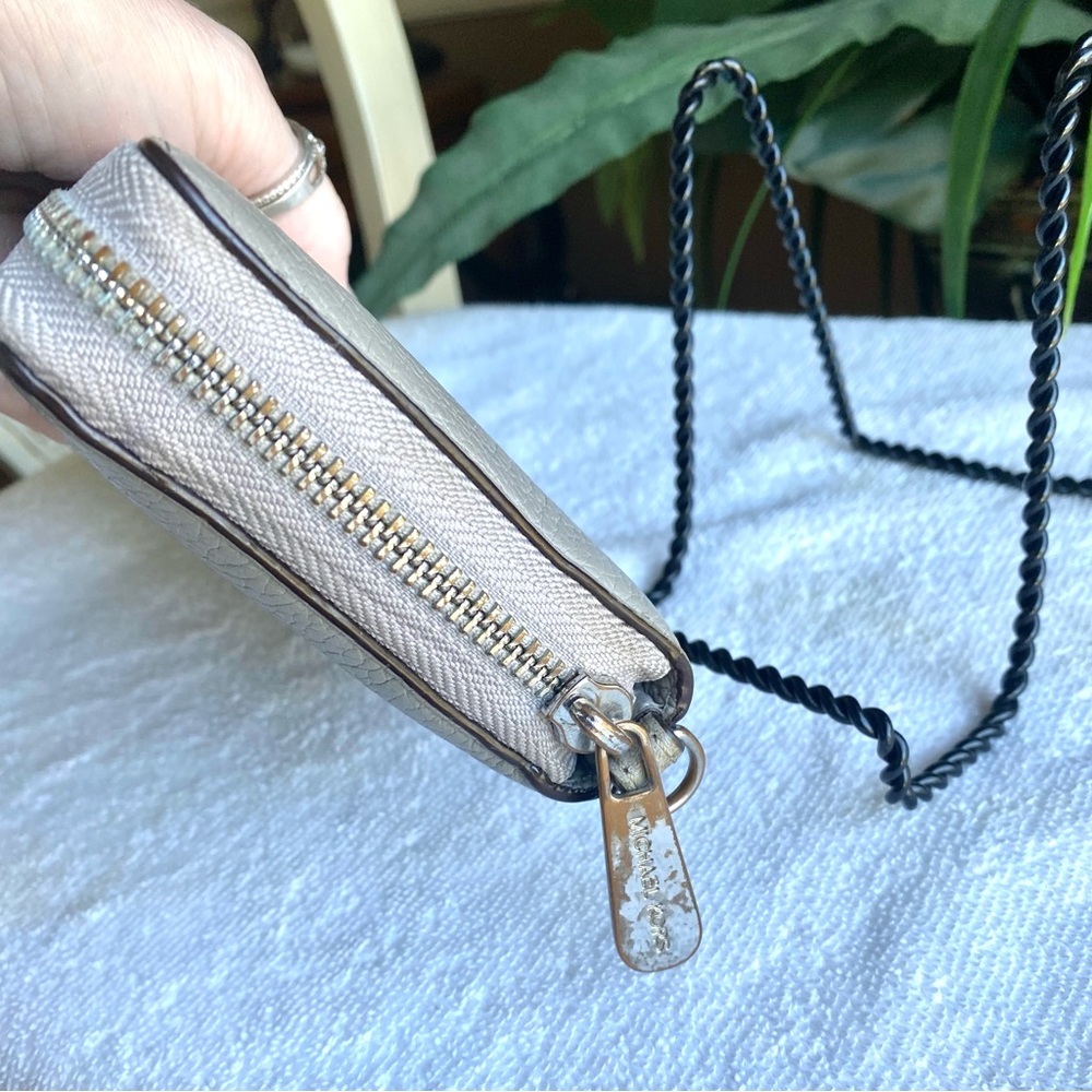 Michael Kors Large Jet Set Continental zip around travel wallet dove gray - Picture 4 of 14